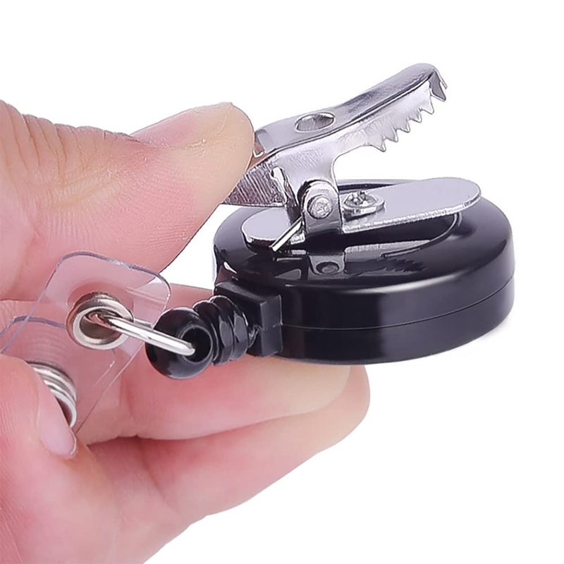 KUUQA Retractable Badge Reel with Alligator Clip for Key Cards and ID Cards (10 Pack) - Image 4